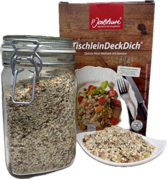 P. Jentschura TischleinDeckDich | Quinoa-Hirse-Mahlzeit mit Gemüse